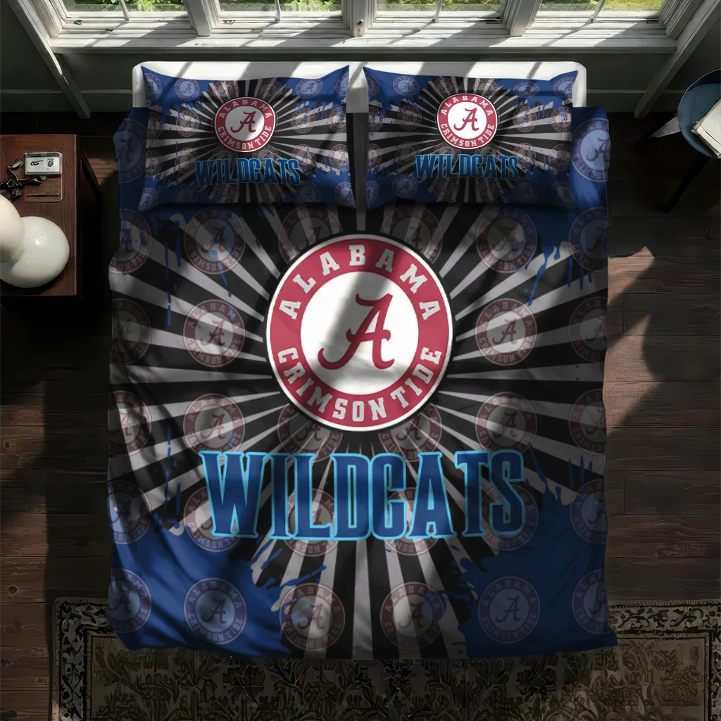 Villanova Wildcats Sunburst Splatter Bedding Set New Arrival Villanova Wildcats Sunburst Splatter Bedding Set New Arrival