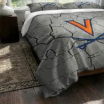 Virginia Cavaliers Cracked Texture Bedding Set Best Selling