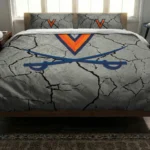 Virginia Cavaliers Cracked Texture Bedding Set Best Selling