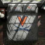 Virginia Cavaliers Cracked Texture Bedding Set Best Selling