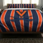 Virginia Cavaliers Stripe Style Bedding Set Best Selling