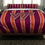 Virginia Tech Hokies Stripe Style Bedding Set Best Selling