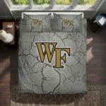 Wake Forest Demon Deacons Cracked Texture Bedding Set Best Selling
