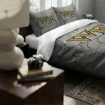 Wake Forest Demon Deacons Cracked Texture Bedding Set Best Selling