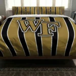 Wake Forest Demon Deacons Stripe Style Bedding Set Best Selling