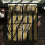 Wake Forest Demon Deacons Stripe Style Bedding Set Best Selling