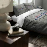 Washington Capitals Cracked Texture Bedding Set Best Selling