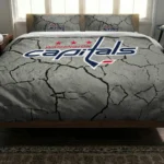 Washington Capitals Cracked Texture Bedding Set Best Selling