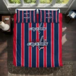 Washington Capitals Stripe Style Bedding Set Best Selling