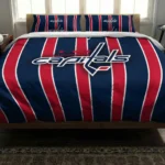 Washington Capitals Stripe Style Bedding Set Best Selling