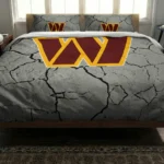Washington Commanders Cracked Texture Bedding Set Best Selling