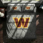 Washington Commanders Cracked Texture Bedding Set Best Selling