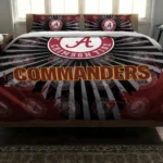 Washington Commanders Sunburst Splatter Bedding Set Best Selling