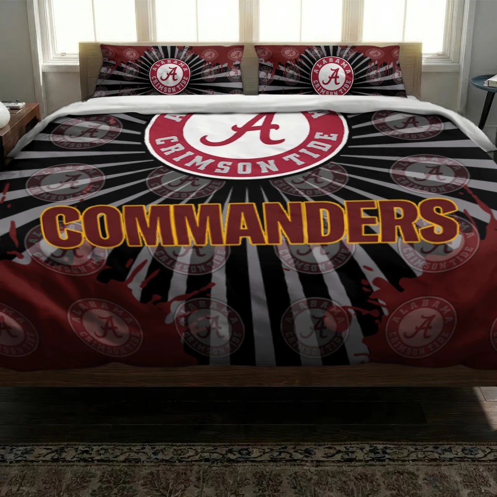 Washington Commanders Sunburst Splatter Bedding Set Latest Model Washington Commanders Sunburst Splatter Bedding Set Latest Model