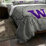 Washington Huskies Cracked Texture Bedding Set Best Selling