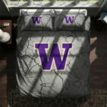 Washington Huskies Cracked Texture Bedding Set Best Selling