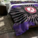 Washington Huskies Sunburst Splatter Bedding Set Best Selling