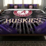 Washington Huskies Sunburst Splatter Bedding Set Best Selling