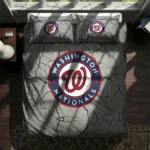 Washington Nationals Cracked Texture Bedding Set Best Selling
