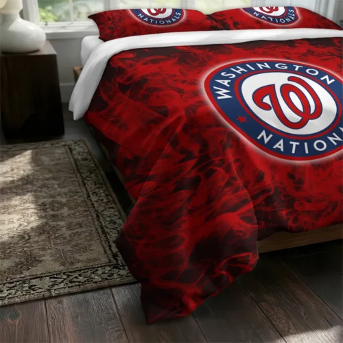 Washington Nationals Red Mist Bedding Set Fashion Forward