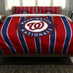 Washington Nationals Stripe Style Bedding Set Best Selling