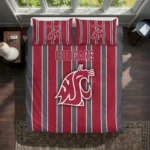 Washington State Cougars Stripe Style Bedding Set Best Selling