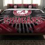 Washington State Cougars Sunburst Splatter Bedding Set Best Selling
