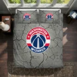 Washington Wizards Cracked Texture Bedding Set Best Selling