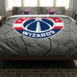 Washington Wizards Cracked Texture Bedding Set Best Selling