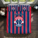 Washington Wizards Stripe Style Bedding Set Best Selling