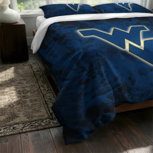 West Virginia Mountaineers Red Mist Bedding Set Fashion Forward