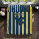 West Virginia Mountaineers Stripe Style Bedding Set Best Selling