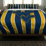 West Virginia Mountaineers Stripe Style Bedding Set Best Selling