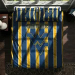 West Virginia Mountaineers Stripe Style Bedding Set Best Selling