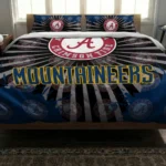 West Virginia Mountaineers Sunburst Splatter Bedding Set Best Selling