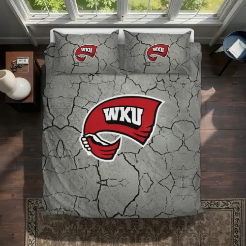 Western Kentucky Hilltoppers Cracked Texture Bedding Set Best Selling