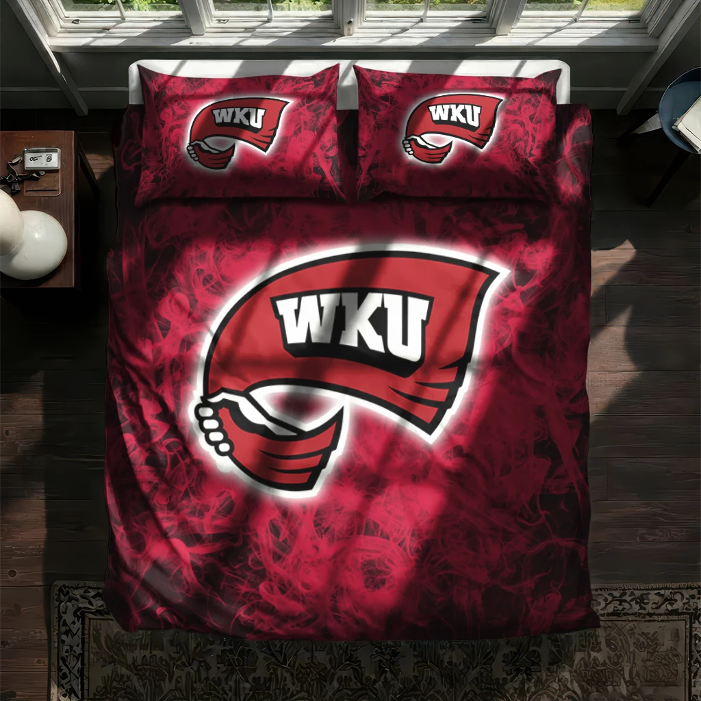 Western Kentucky Hilltoppers Red Mist Bedding Set New Arrival Western Kentucky Hilltoppers Red Mist Bedding Set New Arrival