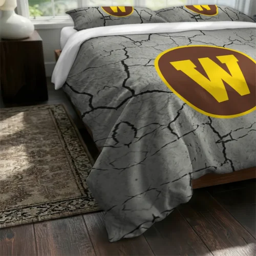 Western Michigan Broncos Cracked Texture Bedding Set Fashion Forward