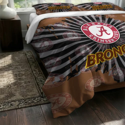 Western Michigan Broncos Sunburst Splatter Bedding Set Fashion Forward