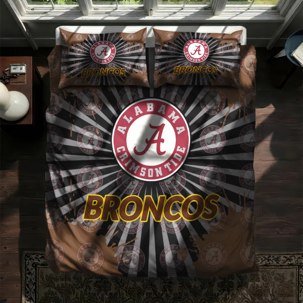 Western Michigan Broncos Sunburst Splatter Bedding Set New Arrival Western Michigan Broncos Sunburst Splatter Bedding Set New Arrival