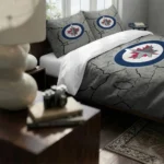 Winnipeg Jets Cracked Texture Bedding Set Best Selling