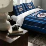 Winnipeg Jets Stripe Style Bedding Set Best Selling