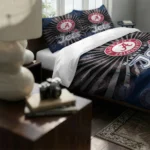 Winnipeg Jets Sunburst Splatter Bedding Set Best Selling