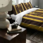Wyoming Cowboys Stripe Style Bedding Set Best Selling