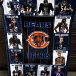 Chicago Bears Blanket - Ultra-soft Fabric Fibers Navy 1 remote 661c162e4f15 1.webp