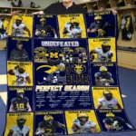 Michigan Wolverines Blanket - Balanced Symmetrical Layout Yellow 1 remote 8fd02c9a3393 1.webp